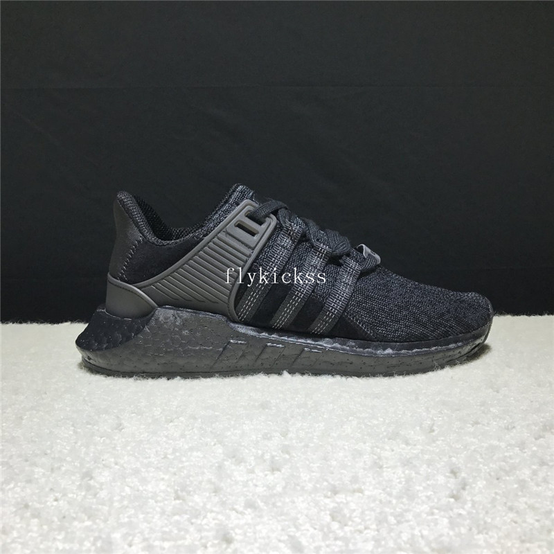 Real Boost Adidas EQT Support Pure Black